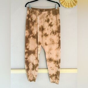 NWT LACAUSA Tie Dye Sweatpants‎ Joggers Women's Large Relaxed Fit